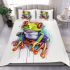 Cute cartoon frog bedding set