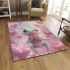 Cute cartoon frog holding a pink heart area rugs carpet