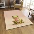 Cute cartoon frog simple design area rugs carpet