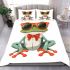 Cute cartoon frog wearing sunglasses and red bow tie bedding set