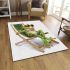 Cute cartoon frog wearing sunglasses lounging in the sun area rugs carpet