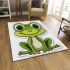 Cute cartoon frog with big eyes 24 area rugs carpet