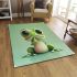 Cute cartoon frog with big eyes area rugs carpet