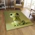 Cute cartoon frog with big eyes area rugs carpet