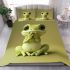 Cute cartoon frog with big eyes bedding set