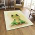 Cute cartoon frog with large eyes area rugs carpet