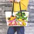 Cute cartoon frogs leaather tote bag