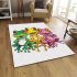 Cute cartoon frogs area rugs carpet