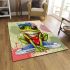 Cute cartoon green frog area rugs carpet