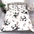 Cute cartoon panda pattern bedding set