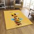 Cute cartoon style bee character area rugs carpet