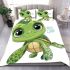 Cute cartoon turtle bedding set