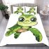 Cute cartoon turtle bedding set