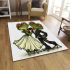 Cute couple of frogs dancing area rugs carpet