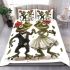 Cute couple of frogs dancing bedding set