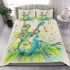 Cute cricket and music notes bedding set