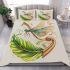 Cute damselfly and music notes with harp bedding set