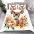 Cute deer with big head and eyes bedding set