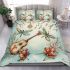 Cute dragonflies and music notes with banjo bedding set