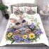 Cute easter bunny with big eyes bedding set
