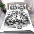 Cute frog couple in love bedding set