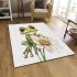 Cute frog sitting on the flower area rugs carpet