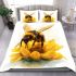 Cute little bee sitting on the flower bedding set