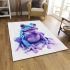 Cute little frog with sparkling eyes area rugs carpet