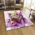 Cute little green tree frog with red eyes area rugs carpet