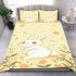 Cute little white rabbit bedding set