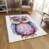 Cute owl clipart with big eyes area rugs carpet