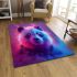 Cute panda portrait headshot in the style area rugs carpet