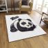 Cute panda sleeping area rugs carpet