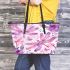 Cute pink dragonflies leather Chic Stylish Tote Bag & Women Totes: Perfect Gift for Girlfriend | Crossbody, Purse, Handbag