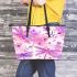 Cute pink dragonflies leather Chic Stylish Tote Bag & Women Totes: Perfect Gift for Girlfriend | Crossbody, Purse, Handbag