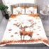 Deer with antlers made of autumn leaves stands bedding set