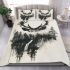 Deer with forest and waterfall bedding set