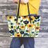 Design an illustration of flowers Leather Tote Bag, Totes, Crossbody, Purse: Bag Gift Idea for Girlfriend, Sitter, Birthday, Women ,Daughter, Mama, Ladies