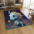 Dragon with yellow egg area rugs carpet