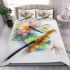 Dragonfly with the sound of a bamboo flute bedding set