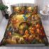 Dragonling jubilee in the enchanted forest bedding set