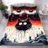 Dreamy cat with colorful balloons bedding set