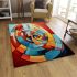 Dynamic geometric spiral area rugs carpet