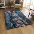 Easter bunny in an astronaut suit area rugs carpet