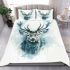 Elegant deer with large antlers bedding set