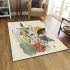 Elegant essence minimalistic floral delicacy area rugs carpet