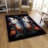 Elegant monarch butterfly area rugs carpet