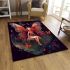 Enchanted butterfly forest area rugs carpet