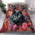 Enchanted garden cat bedding set