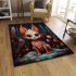 Enchanting creature in meadow area rugs carpet